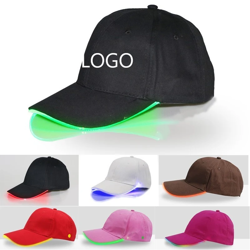 Led Flashing Light Up Baseball Cap 1