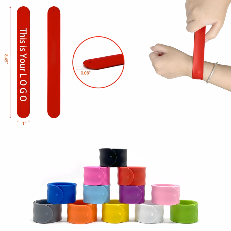 Full Color Silicone Slap Wristband
