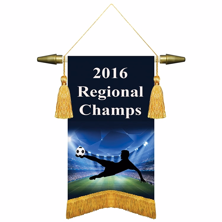 6" x 9" Podium Banner, Angle Cut / with Fringe