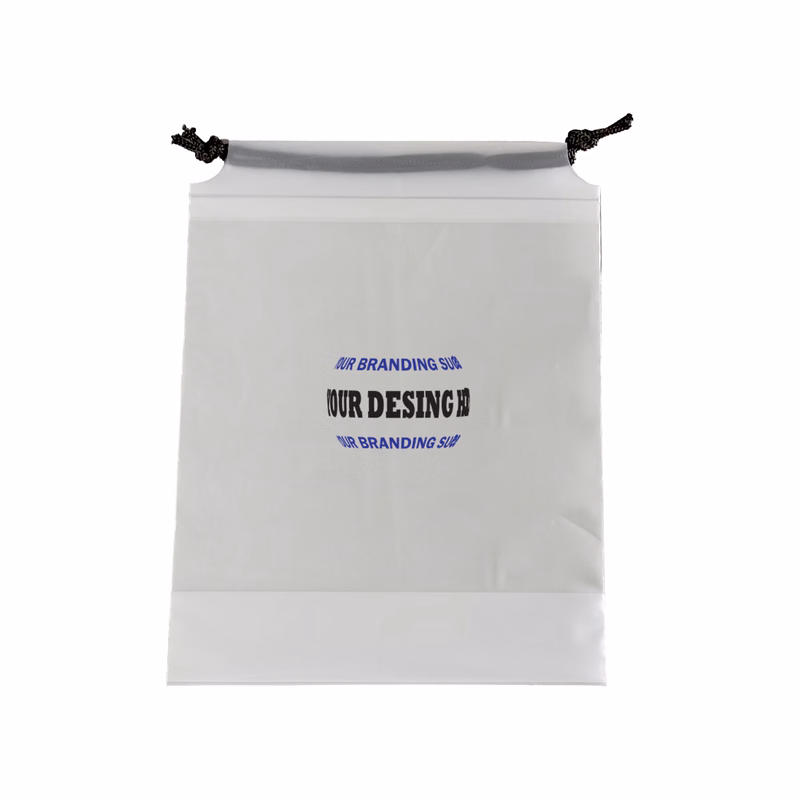 CPE Plastic Bag with Drawstring Closure
