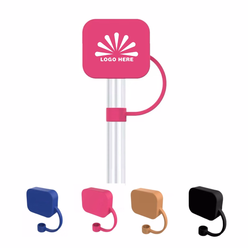 Square Silicone Straw Cap
