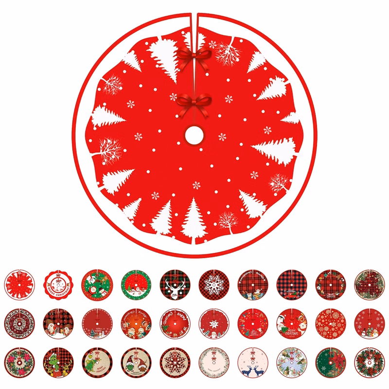 Cozy Christmas Tree Skirt MOQ 20 Multiple Sizes Available