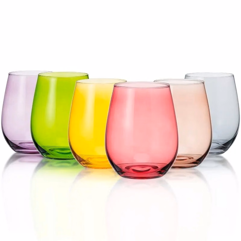 Multiple Colors Wine Glasses