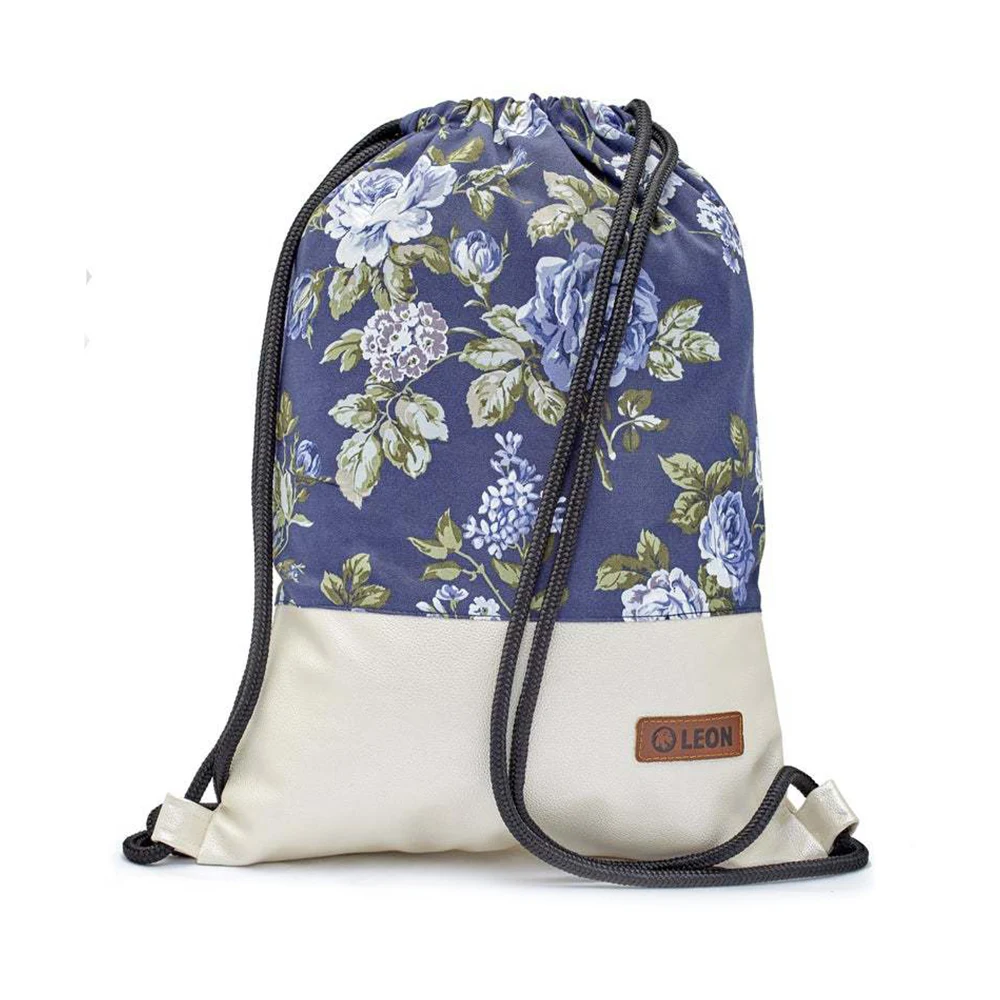 Custom Cotton Drawstring Backpack 1