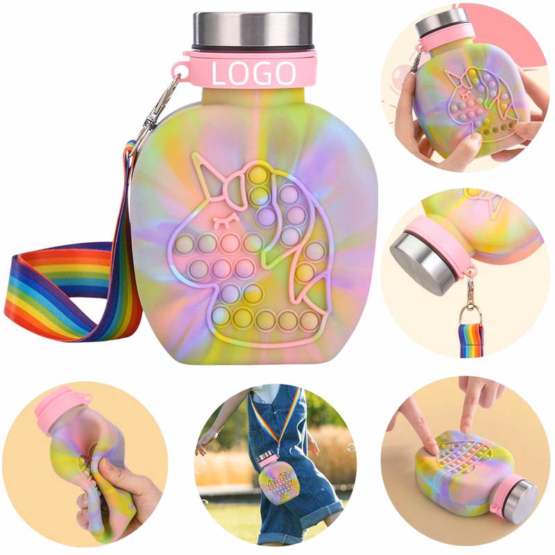 14OZ Silicone Water Bottle