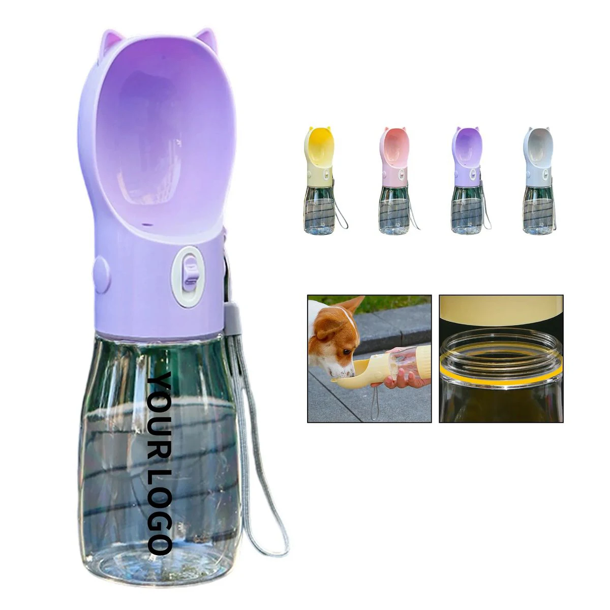 Durable Travel Water Bottle for Pets 18oz 1