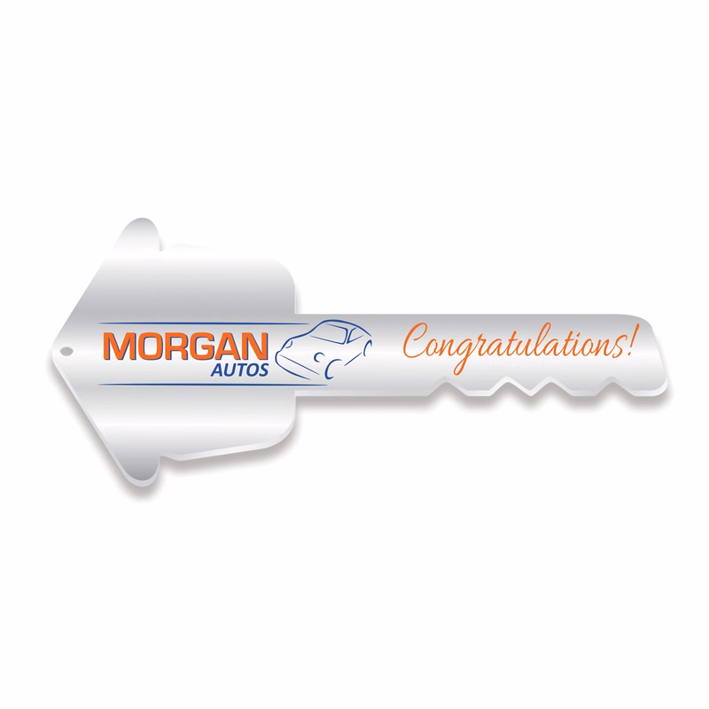 36" Custom Printed Corrugated Plastic Key Prop