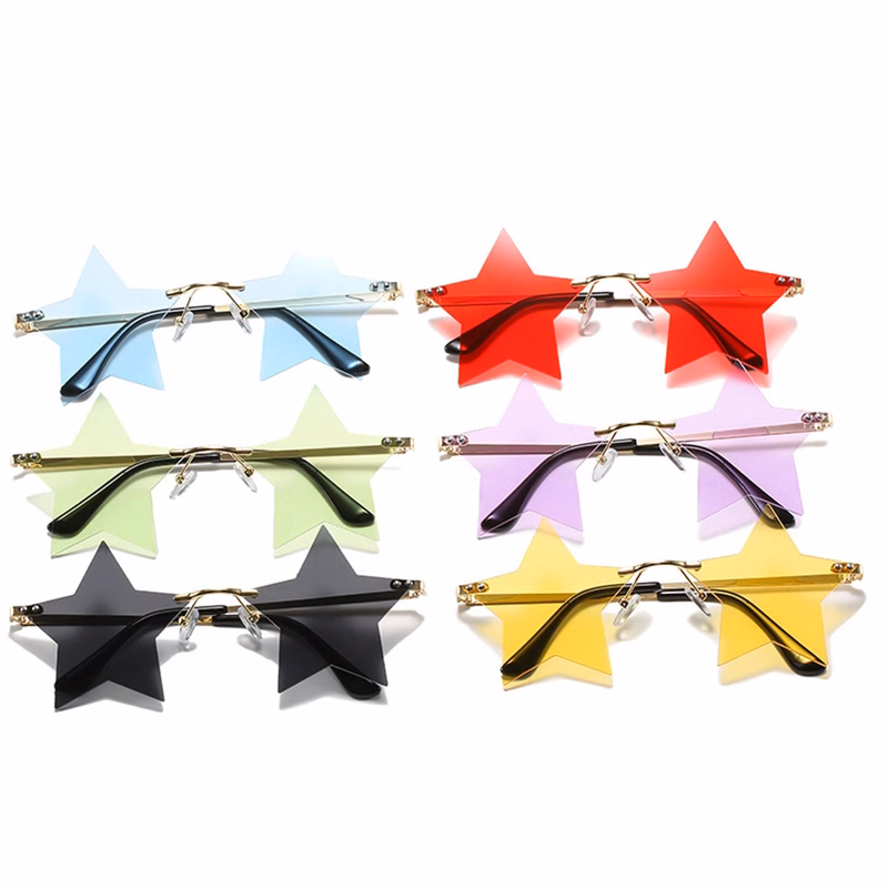 Rimless Star shape Sunglasses