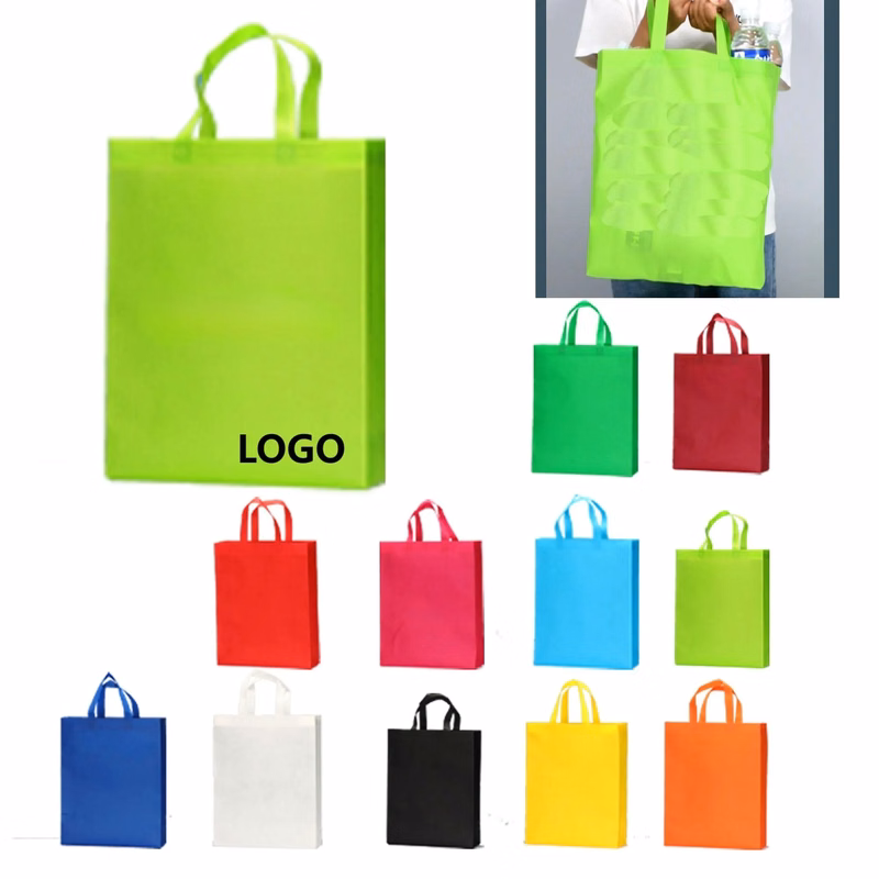Reusable Non-Woven Grocery Tote Bag 11.8"x15"x3.9"