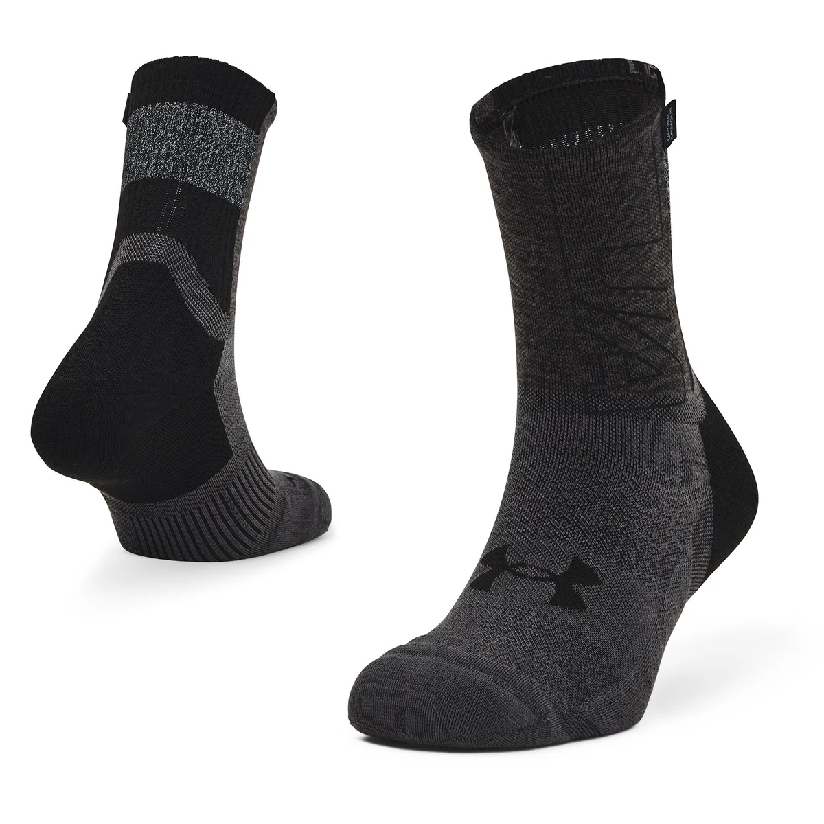 UA ArmourDry Run Unisex Crew Socks 1