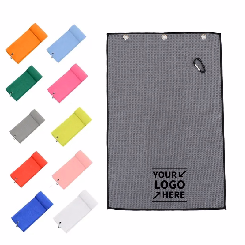 Microfiber Golf Towel With Carabiner Hook
