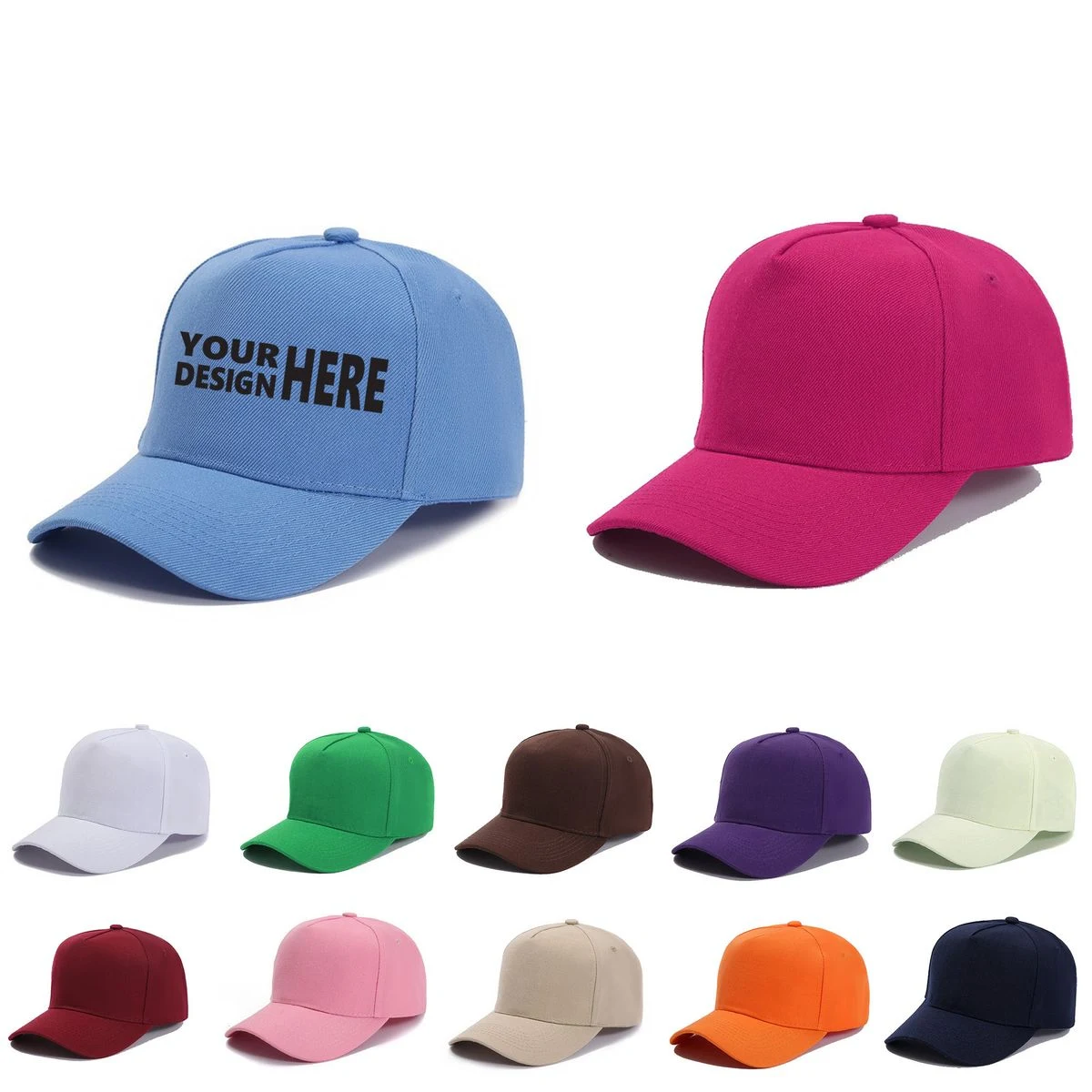 Sporty Fitted Cap With Curved Brim 1
