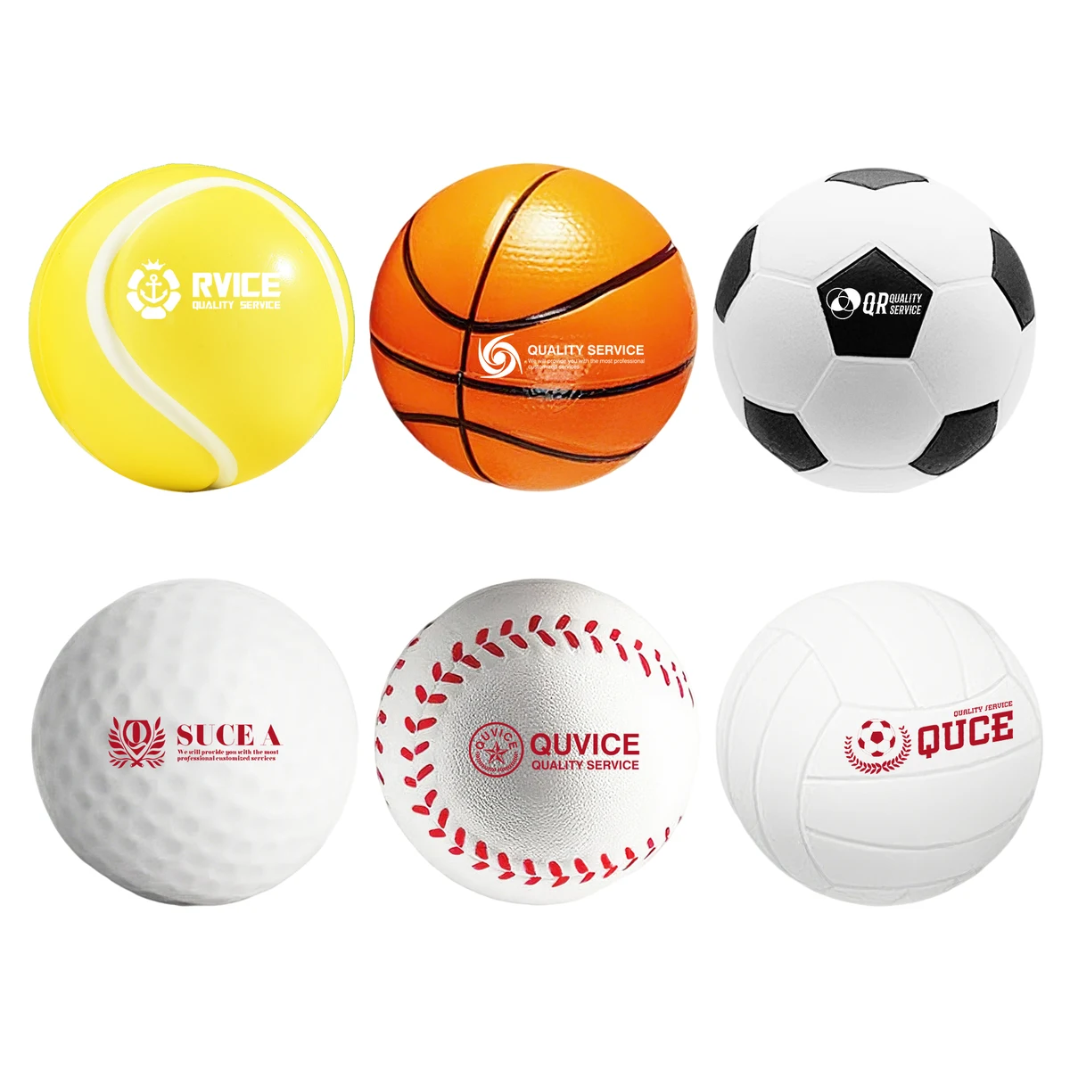 1.6'' Sports-Themed Mini PU Stress Ball 1