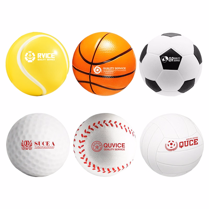 1.6'' Sports-Themed Mini PU Stress Ball