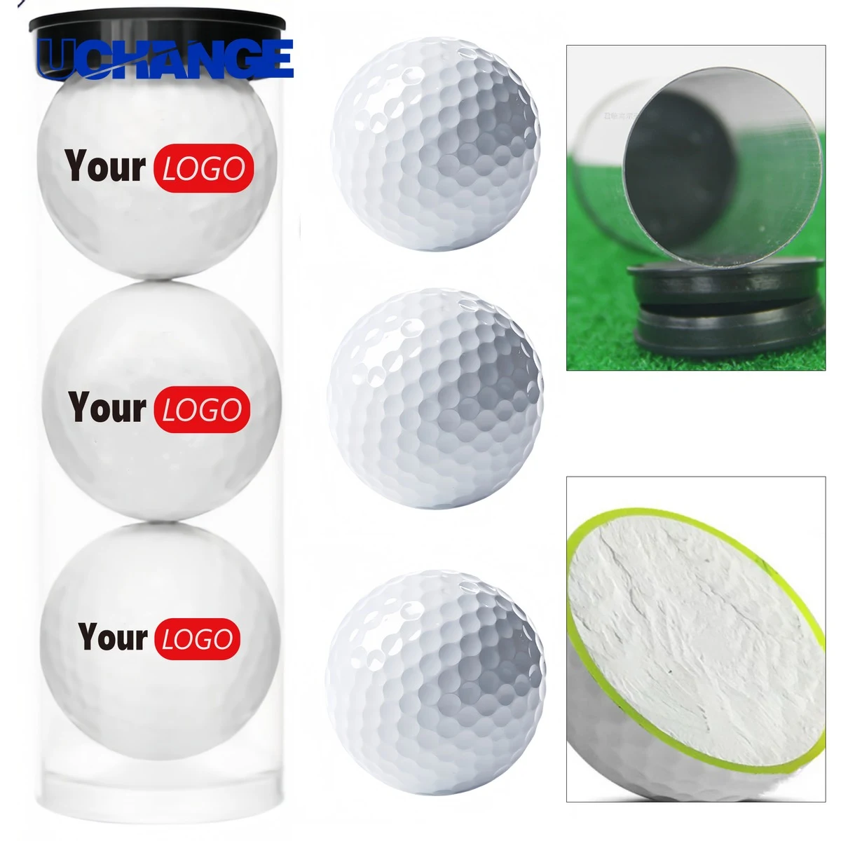 Three Piece Golf Ball Package for Play 1