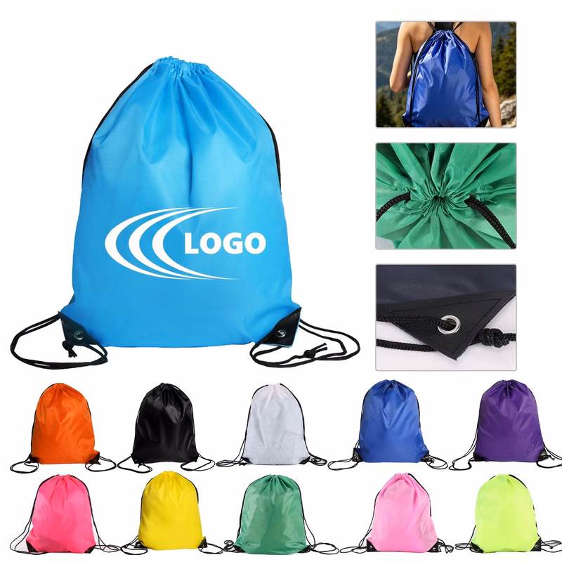 Waterproof Polyester Drawstring Backpack MOQ 20
