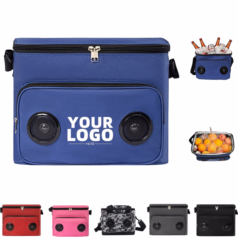 Soft Cooler Bag with Built-in Rechargeable Wireless Bluetooth Speakers