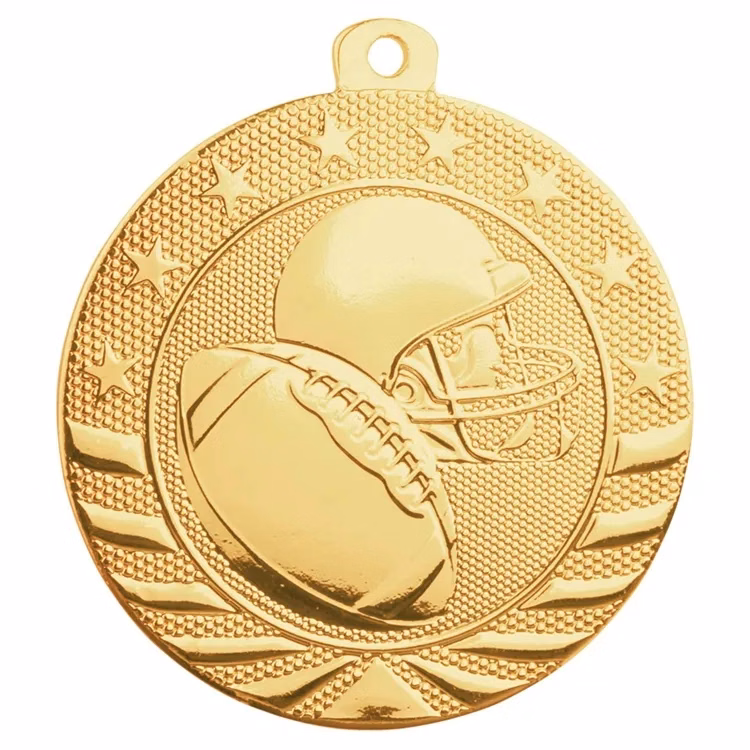 2 3/4" Starbrite Football Medal