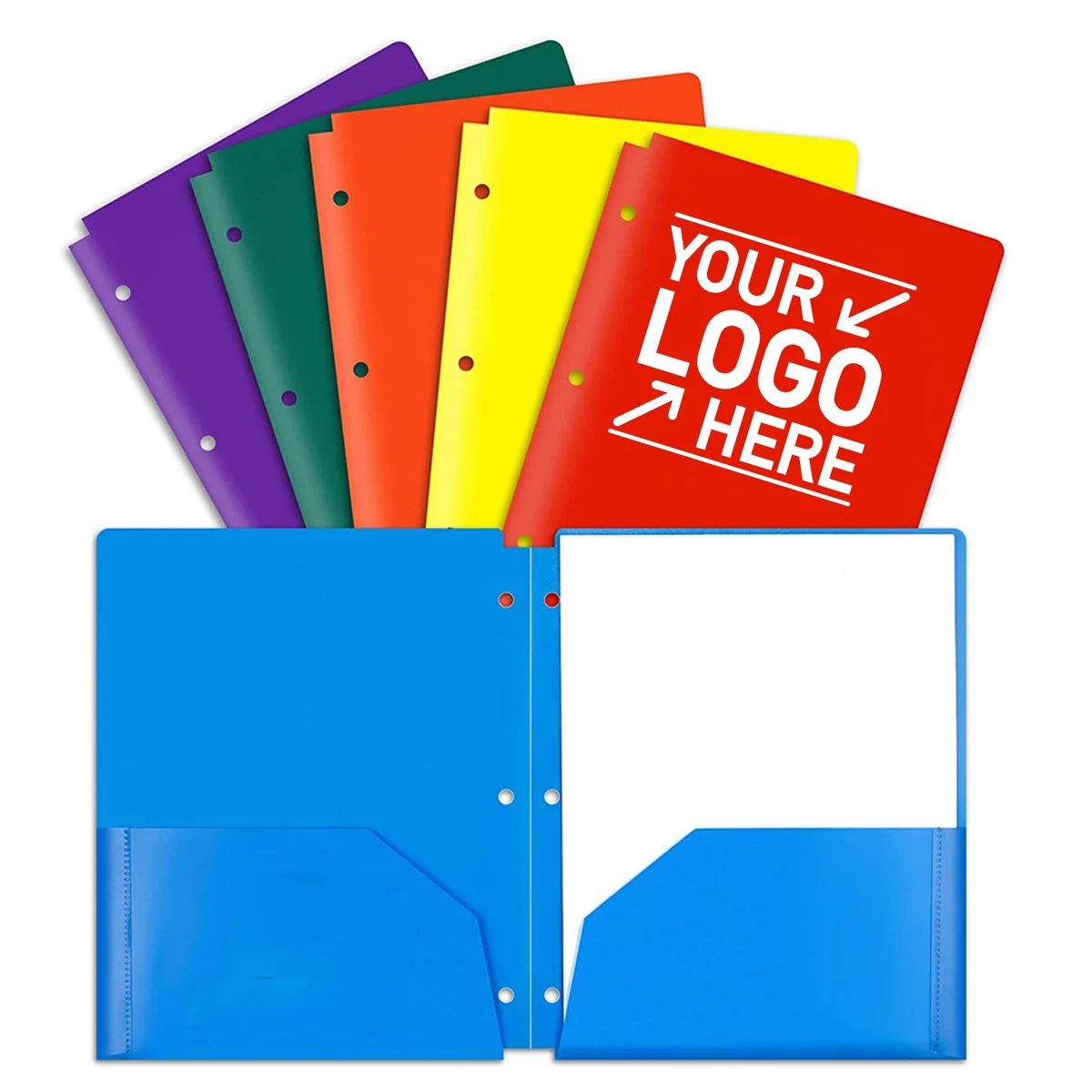 Plastic 3 Hole Punch Folders 1