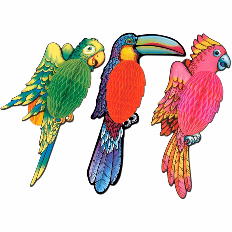 Exotic Bird Decorations - Assorted 17"