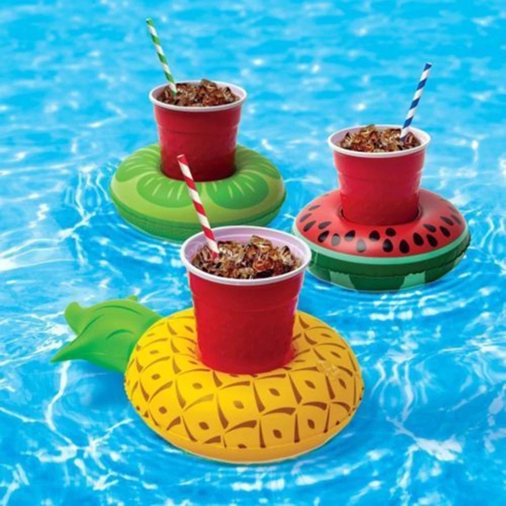 Inflatable Pineapple Floating Drink Holders 1