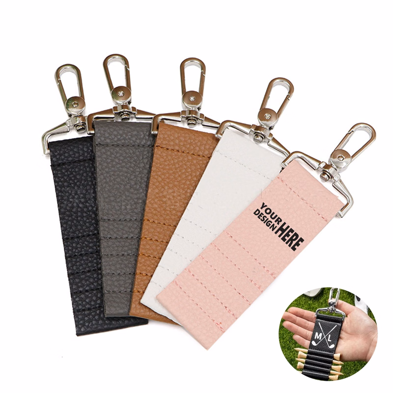Leather Golf Tee Holder Pouch
