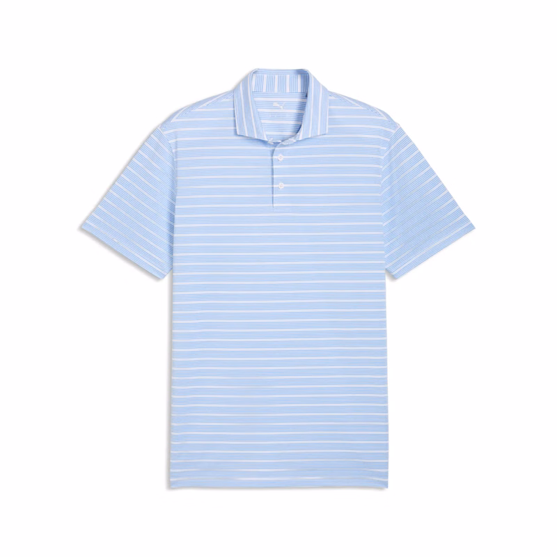 PUMA® Men's Clubhouse Stripe Golf Polo with Custom Logo