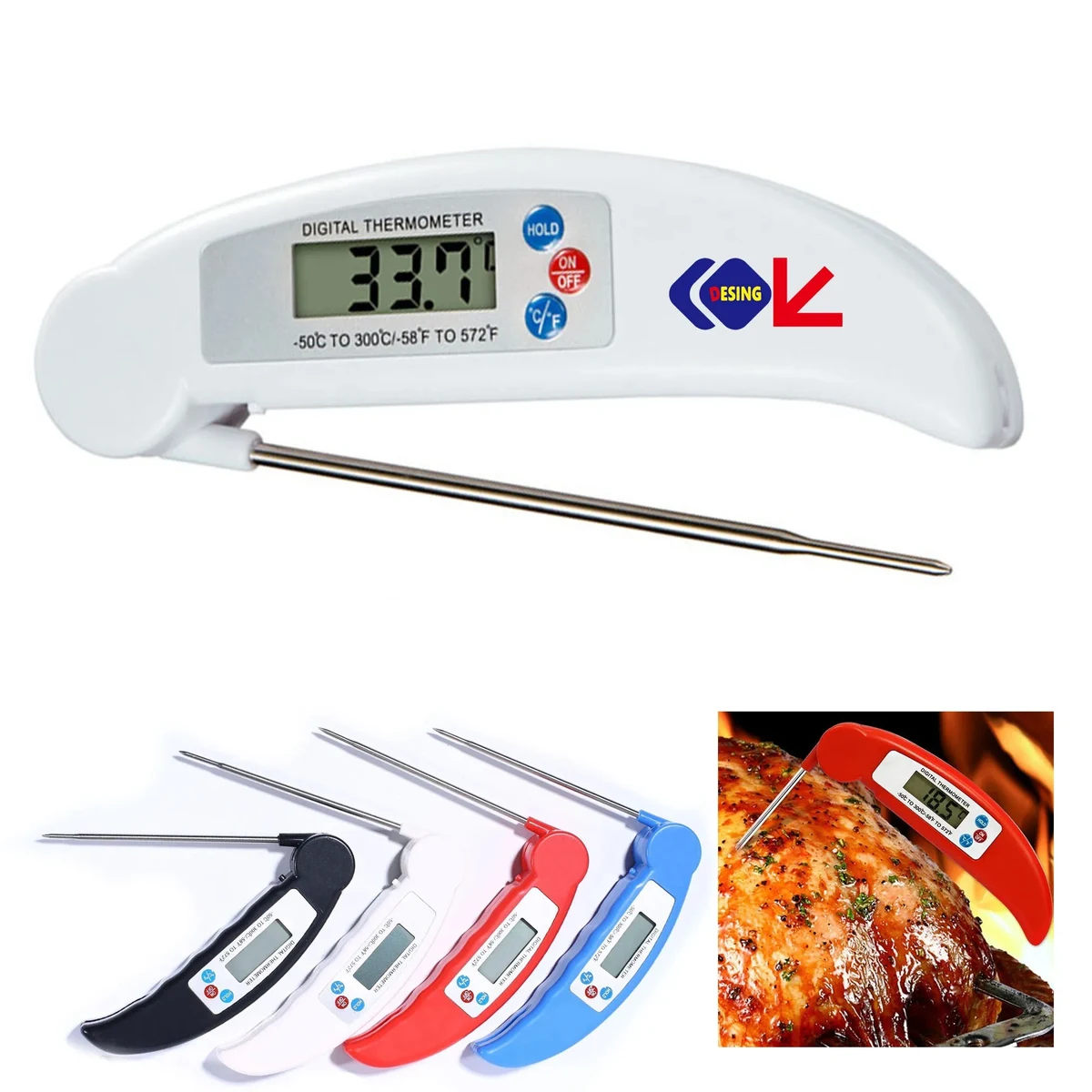 Auto Shut Off Backlit Meat Thermometer 1