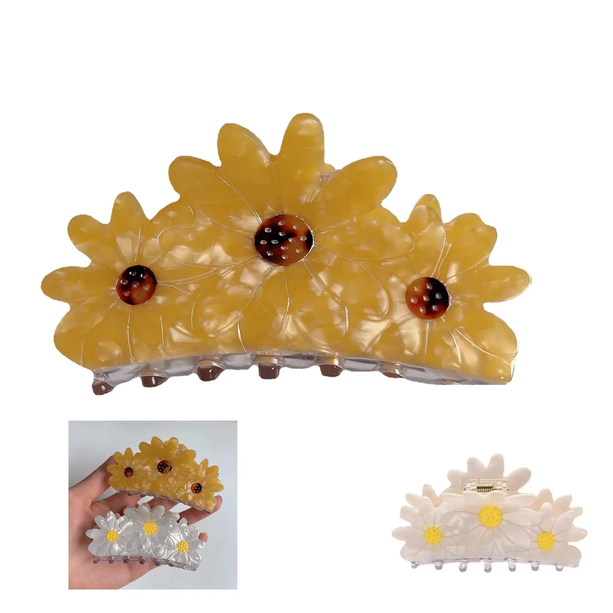 Daisy Minimalist Hair Clip 1