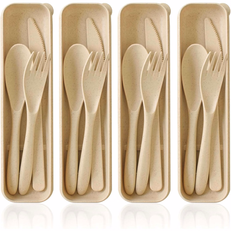Wheat Straw Utensils Set