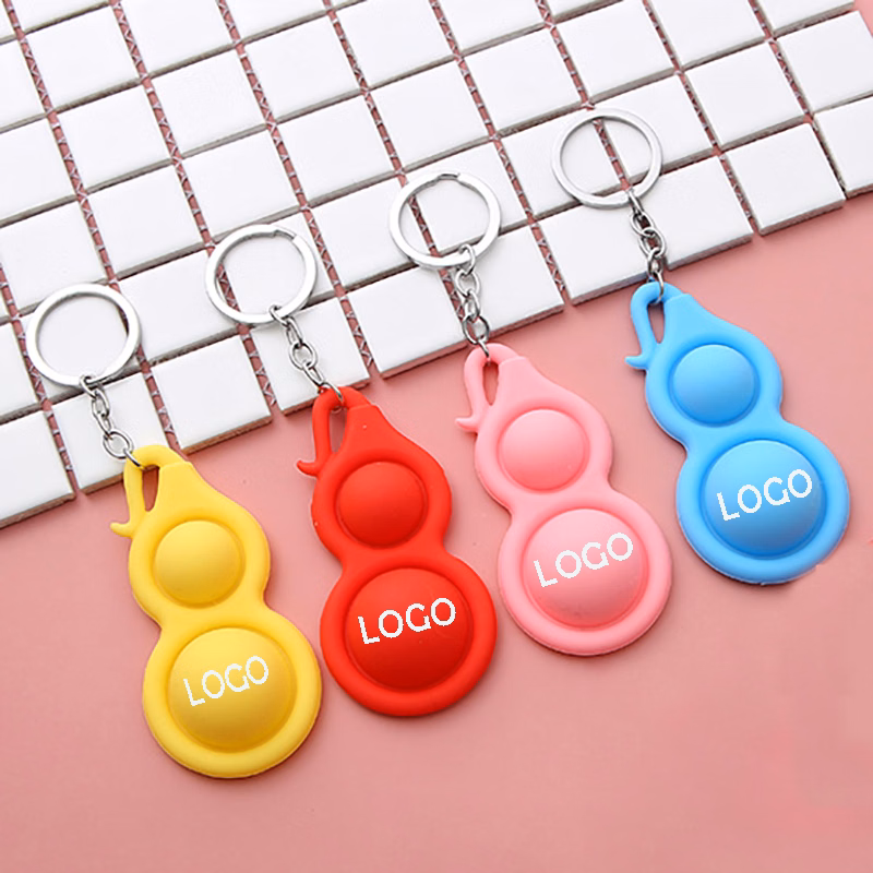 Mini Push Bubble Sensory Fidget Keychain