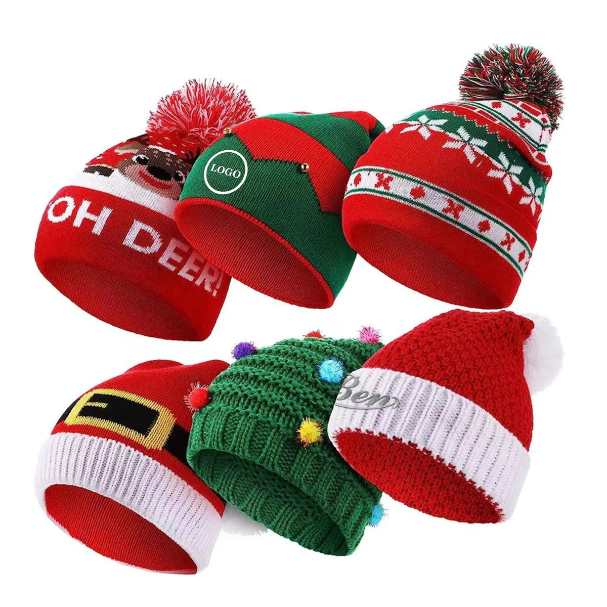 Festive Knit Christmas Cap 1