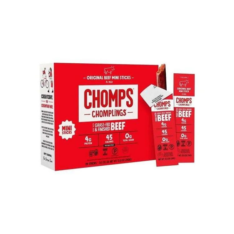 Mini Chomps Original Beef Jerky Sticks - 24 Pack 1