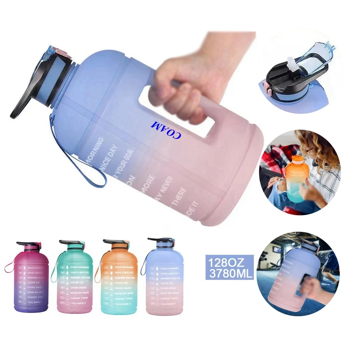 Gallon Water Bottle With Time Marker 1