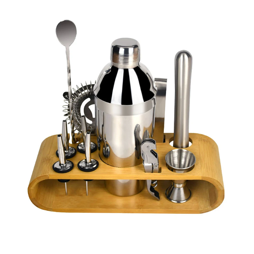 750ML Stainless Steel Cocktail Shaker Set 12PCS 1