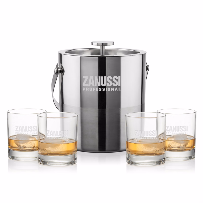 Catania Ice Bucket & Chelsea On-the-Rocks Set