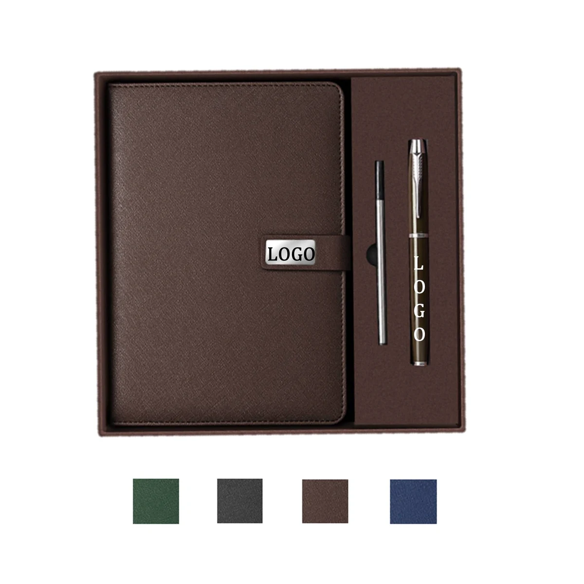PU Leather Notebook And Pen Gift Set 1