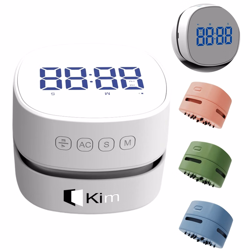 Desktop Vacuum Cleaner With Lcd Display And Count-Up Timer