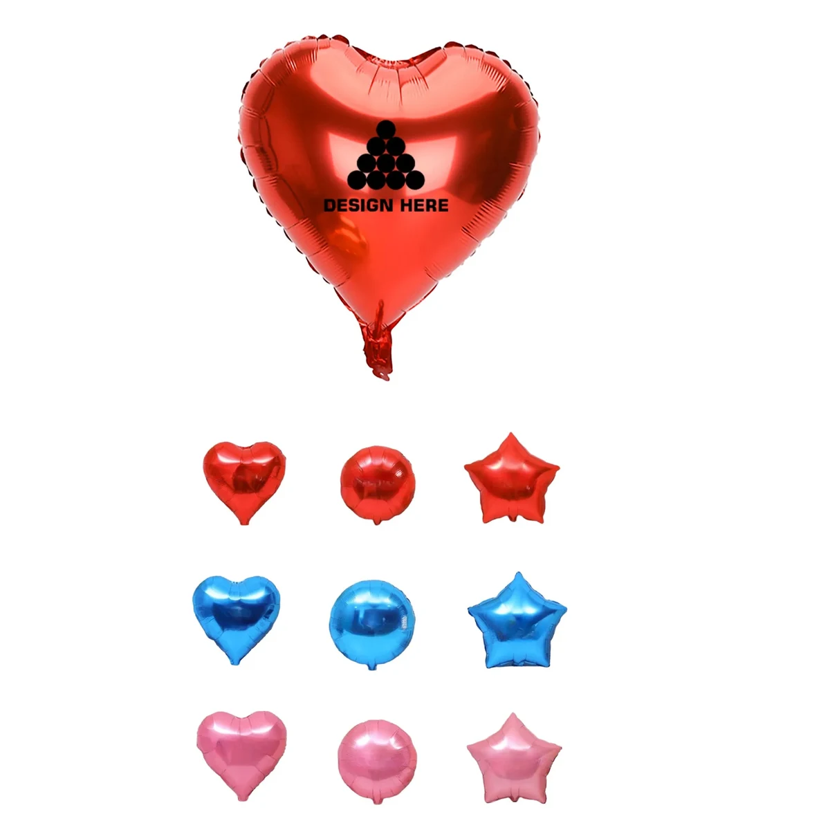 MOQ 100 PCS Metallic Balloons 18 Inch 1