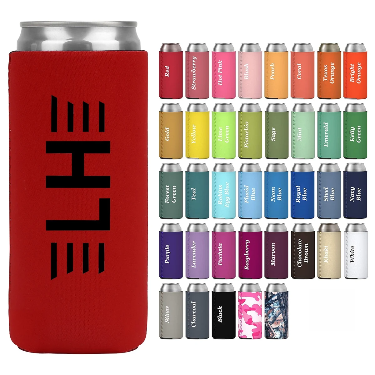 12oz Neoprene Slim Can Cooler 1