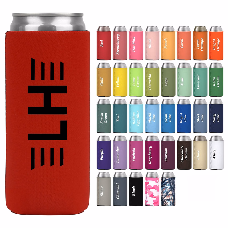 12oz Neoprene Slim Can Cooler