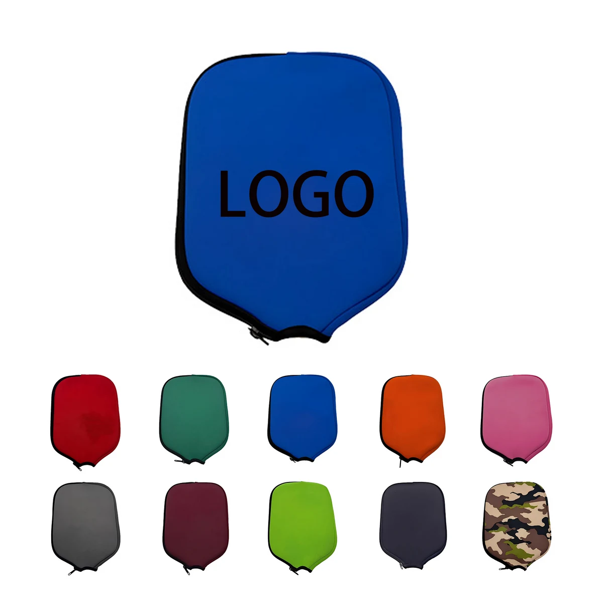 MOQ 50 Soft Tactile Neoprene Pickleball Paddle Protection Sleeve 1
