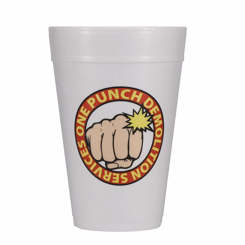 32 oz Foam Cup White Digital Print