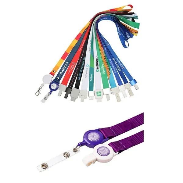 3/4" Sublimated Safety Breakaway Lanyards w/ Plastic Attach 1