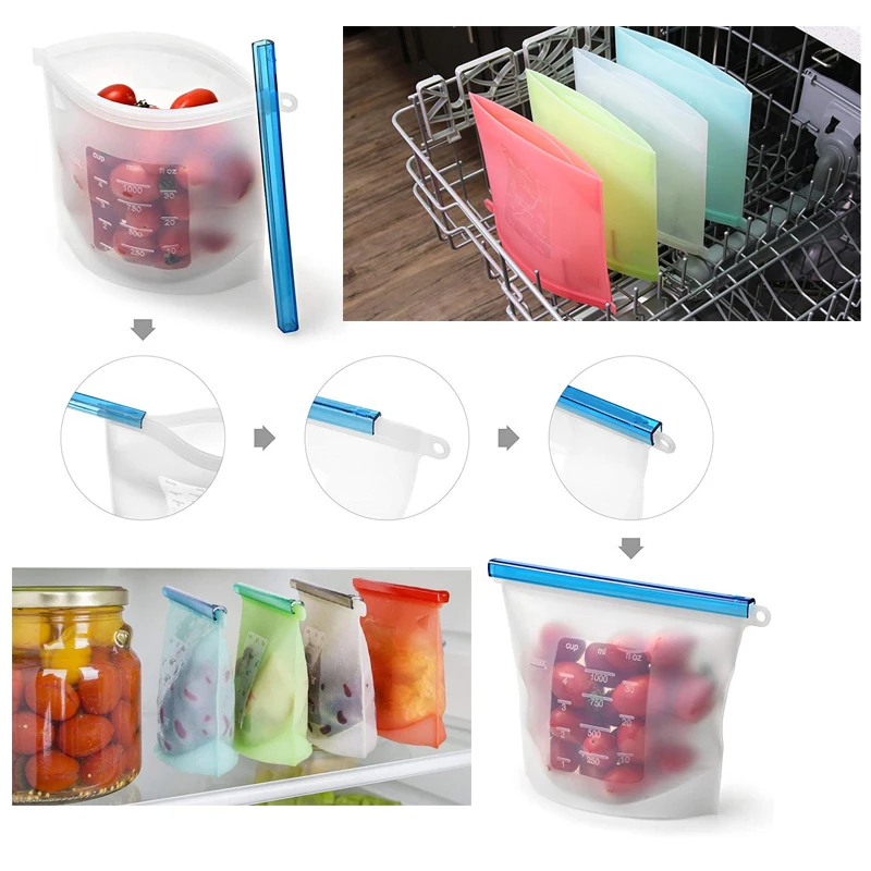 Multifunctional silicone fresh-keeping bag 1
