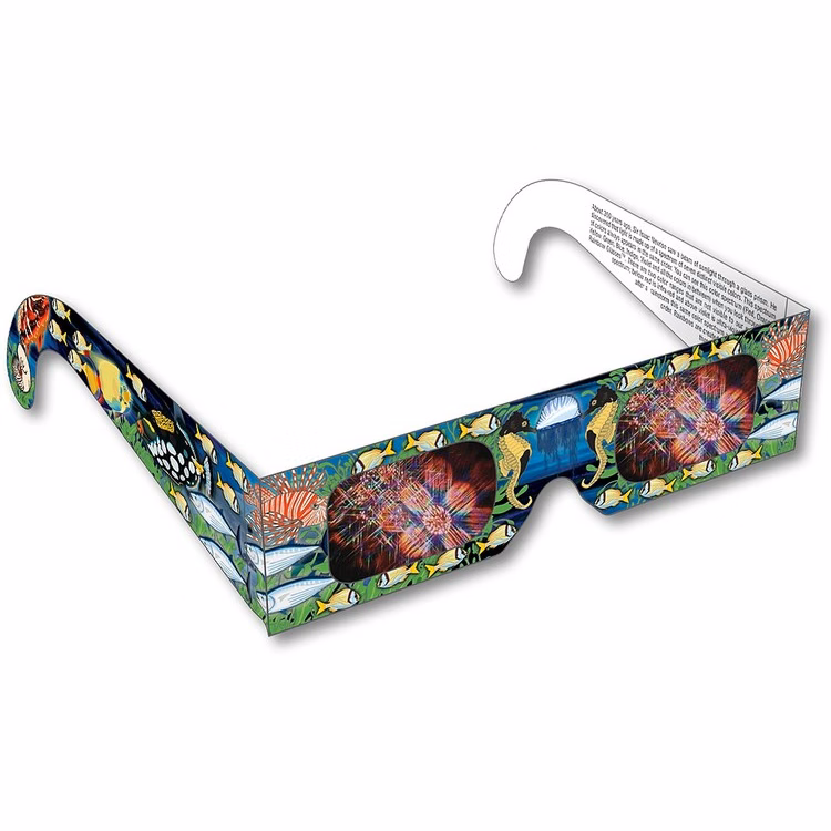 Rainbow Diffraction Glasses - Tropical Fish - Stock Imprint