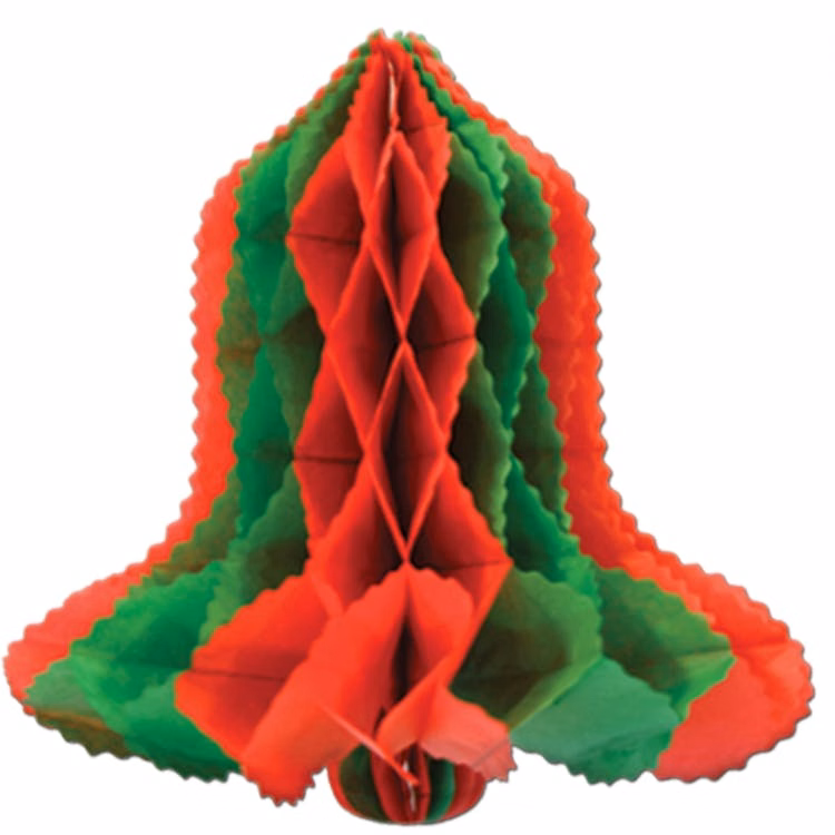 Tissue Bells - Red Green 12"