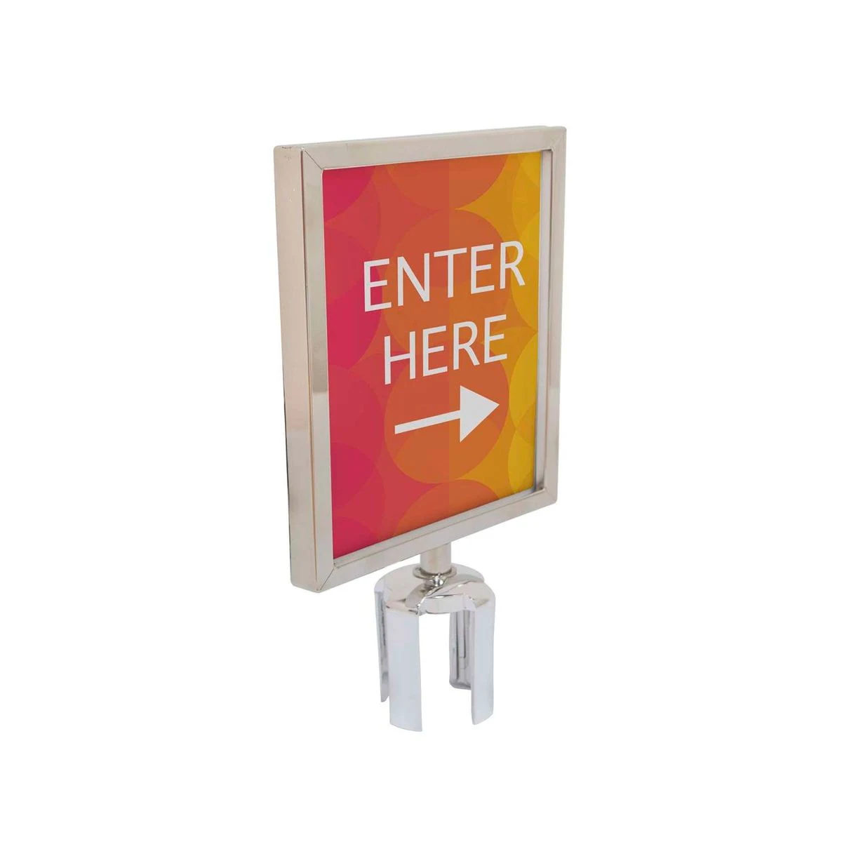 Belt Barrier Sign Holder Kit 1