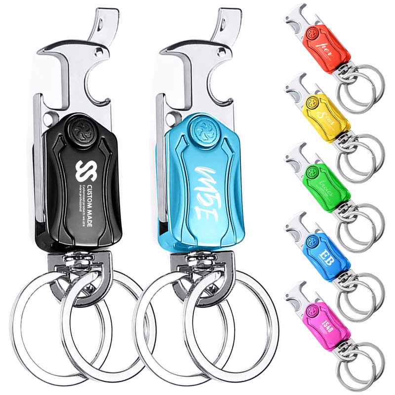 Multifunctional Fidget Spinner Keychain With Phone Holder, Bottle Opener And Express Unpacking Knife