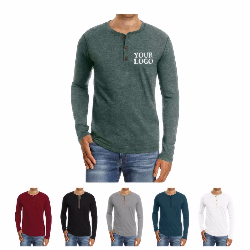 Personalized Men's Long Sleeve Shirts Casual Tops